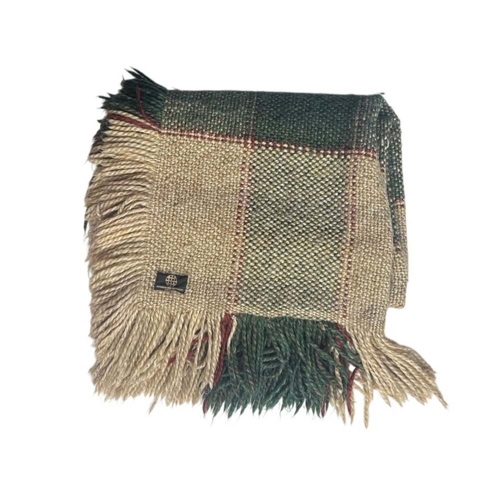 Kennebunk Weavers Woven Throw Blanket Blanket Scarf Oversized Wrap USA
